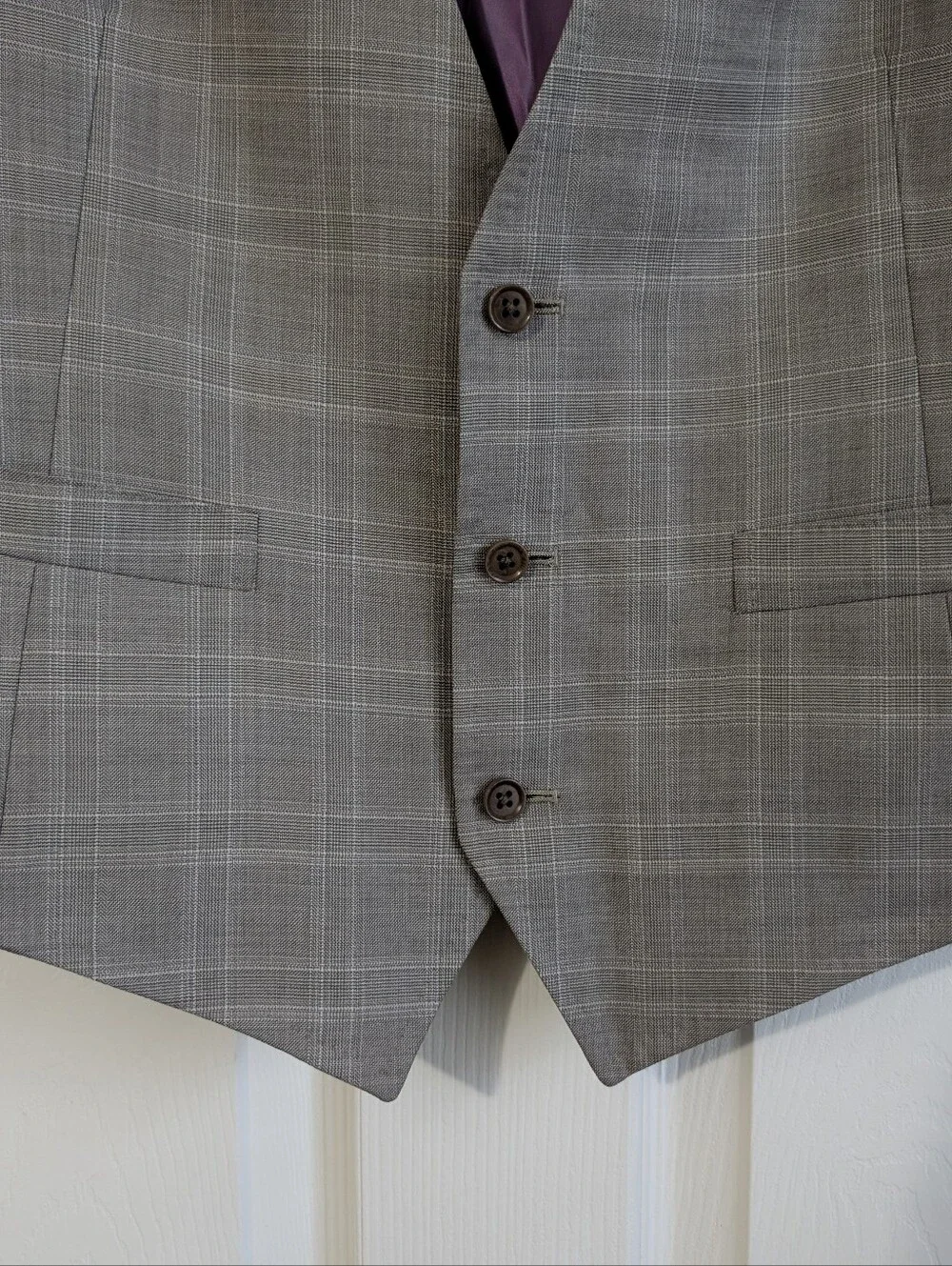 Astor & Black For Johnny Giavotella Grey Suit Jacket With Vest Size 36